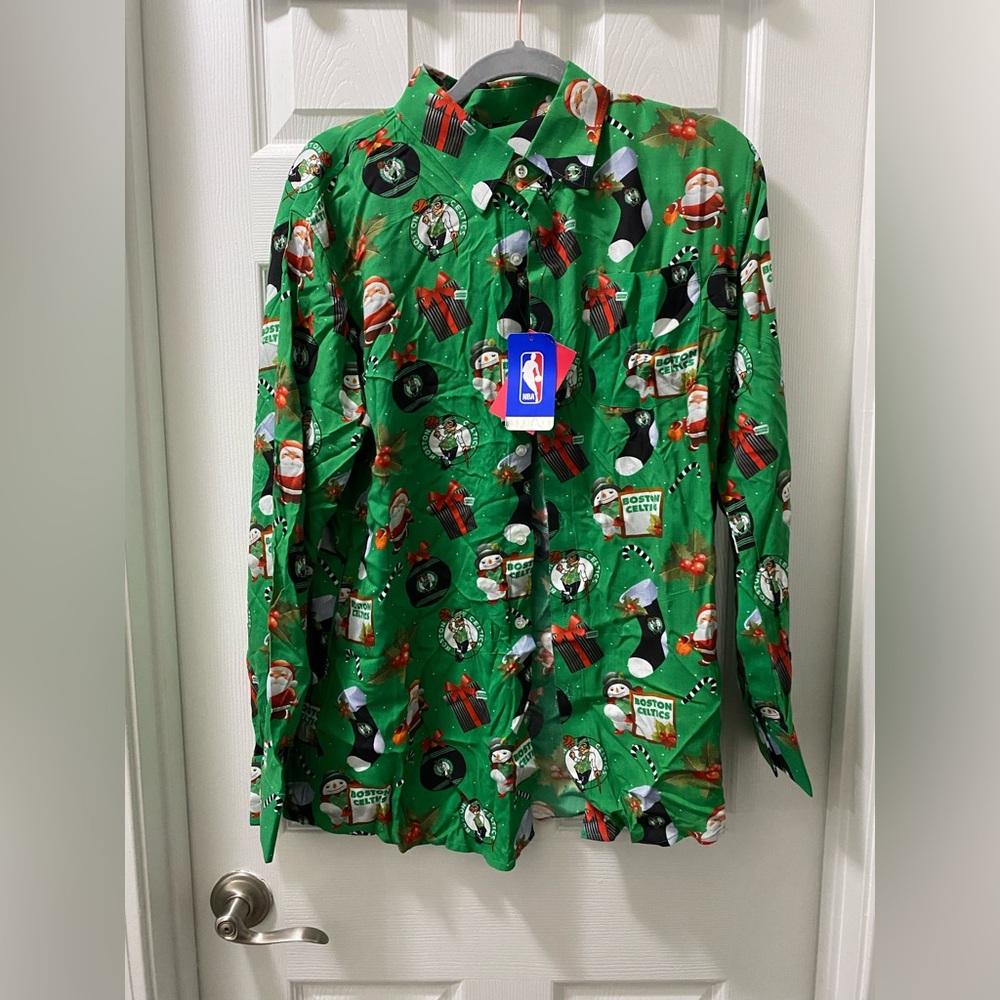 NBA Green Boston Celtics Holiday Shirt